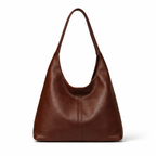 Brown PU Leather Shoulder Bag