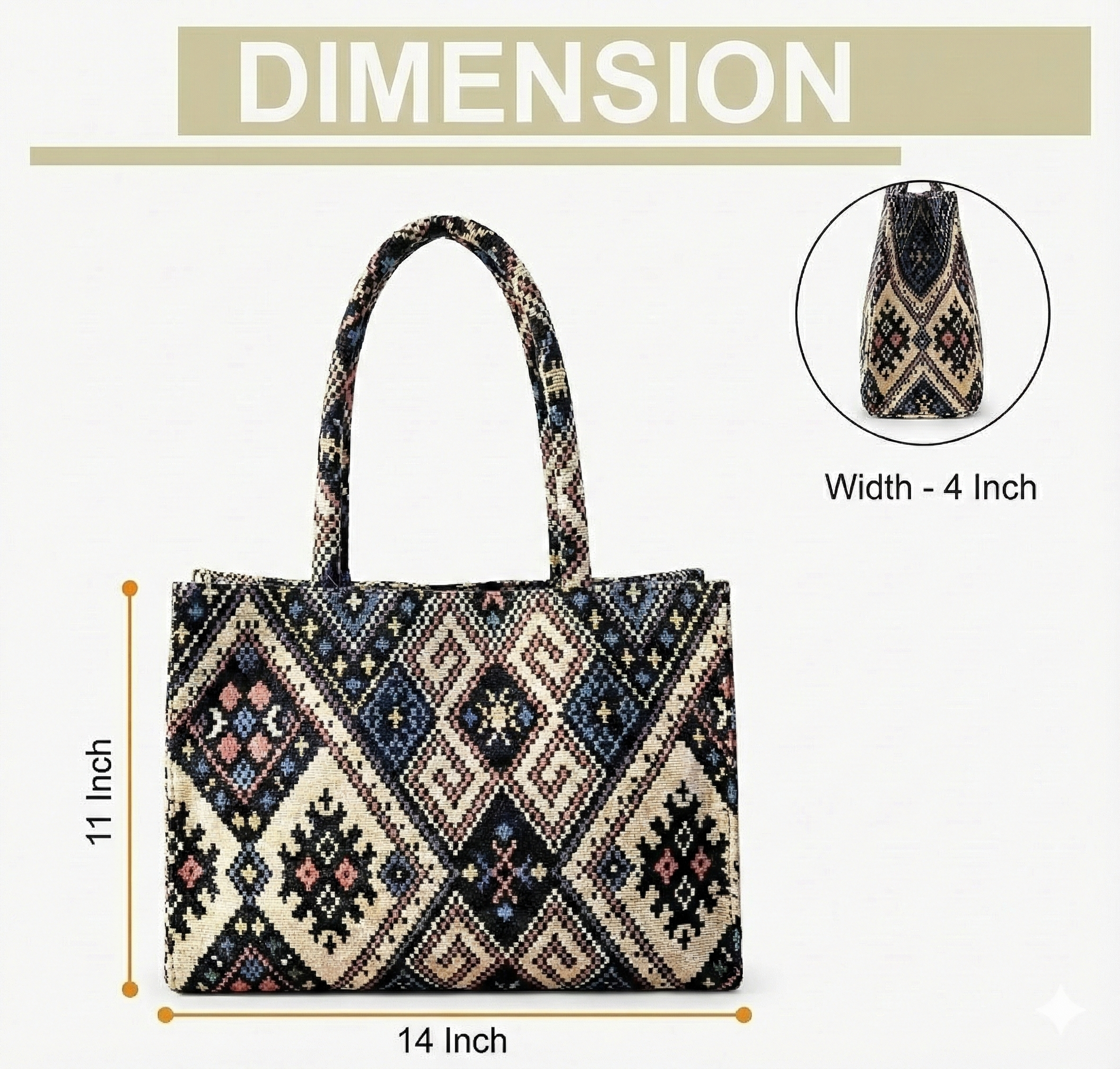 Black & White Zigzag Women’s Handbag
