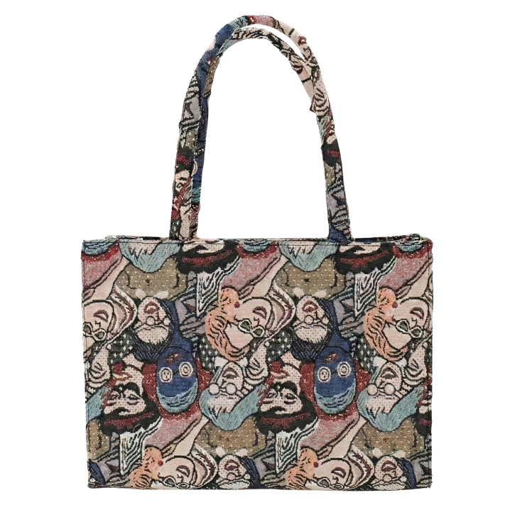 Printed Fabric Tote Bag for Women