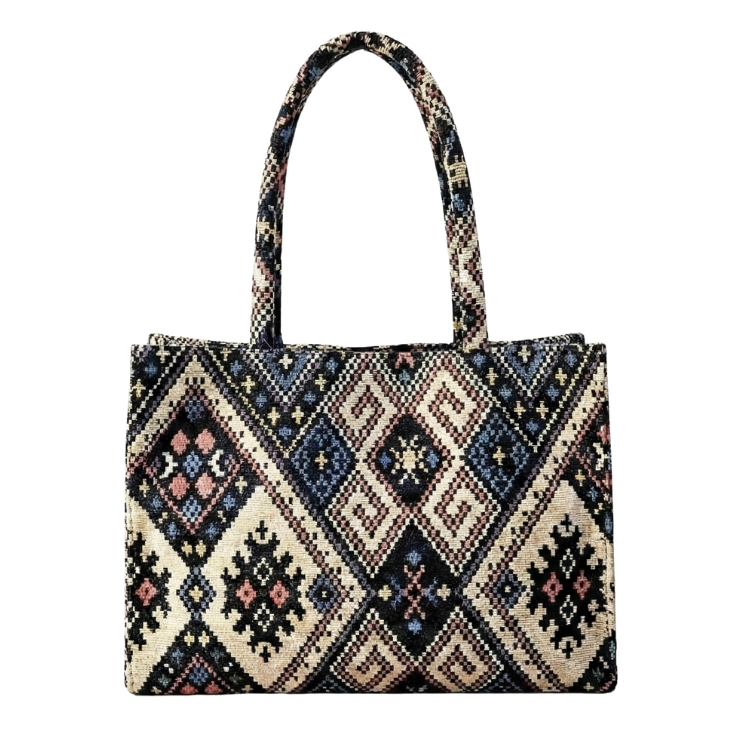 Black & White Zigzag Women’s Handbag