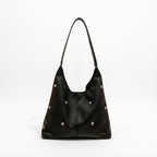 Women’s Black PU Leather Studded